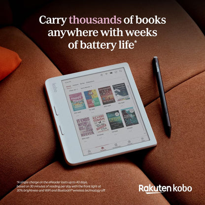 Kobo Libra Colour | eReader | 7” Glare-Free Colour E Ink Kaleido™ 3 Display | Dark Mode Option | Audiobooks | Waterproof | (Black)
