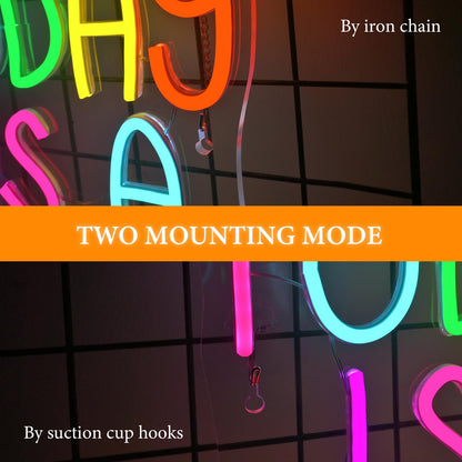 Looklight Better Together Neon Sign,Neon Light for Wall Decor,Wedding Neon Sign,Warm White Led Neon Light USB Letters Neon Signs Led Signs for Wedding,Engagement Party,Birthday