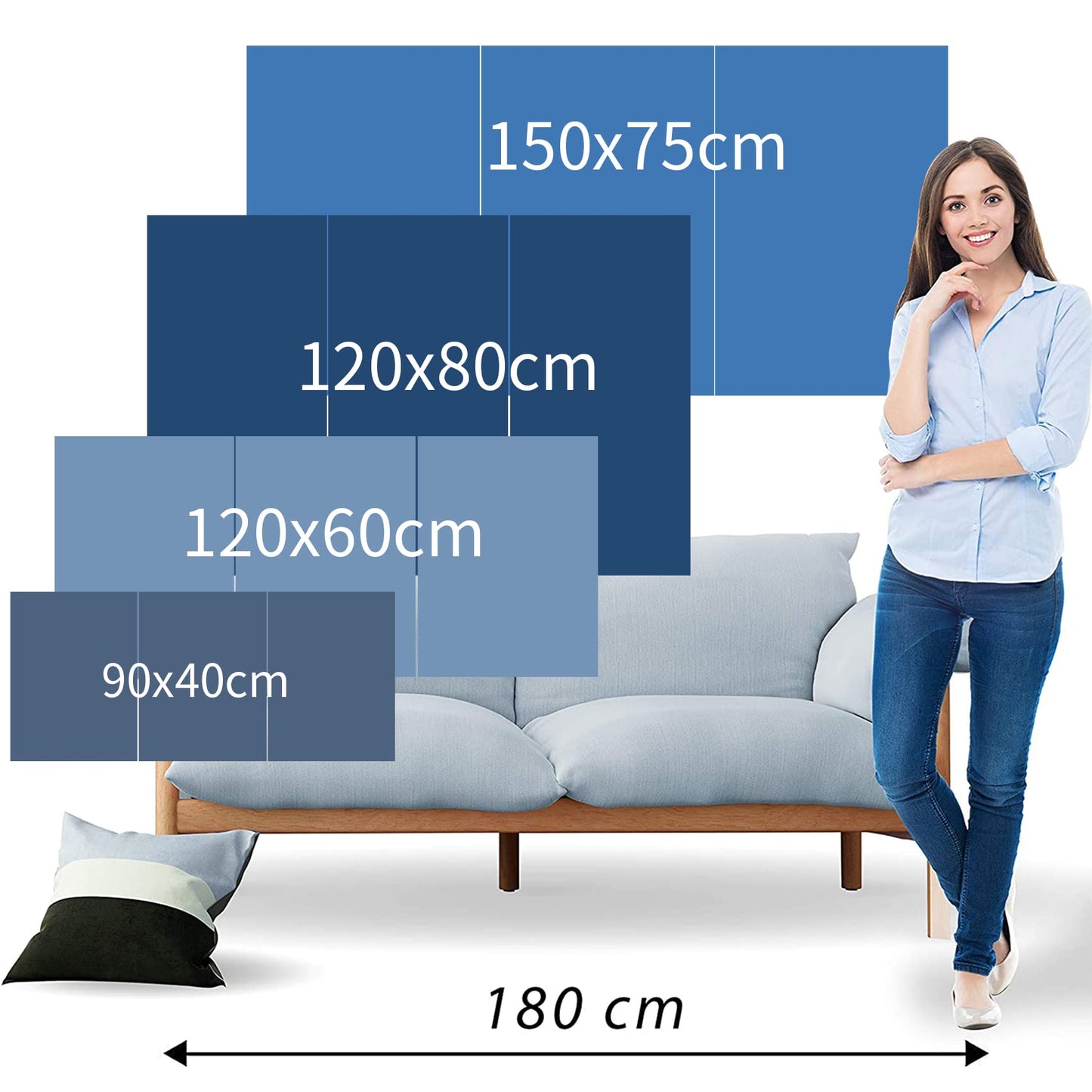 3 Panels Wooden Framed Tree Canvas Wall Art Beige Abstract Painting on Canvas Prints Poster Pictures for Living Room Bedroom Bathroom Dinning Room Hallway Home Office Wall Decoration 30x40cm x3pcs