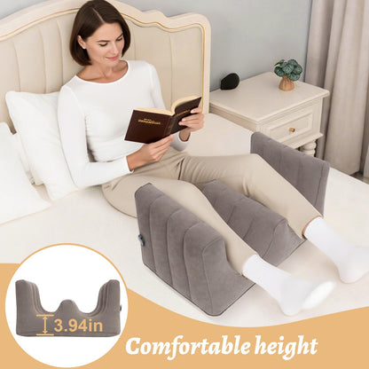 Bloomoja Inflatable Reading Pillow, Laptop Lap Desk with Inflatable Bag, Adjustable Gaming Pillows for Bed, Couch, Floor, Portable Leg Elevation Pillow for Comfortable Reading, Working, Crocheting