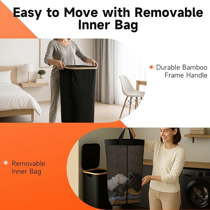 26 Gall/100L Foldable Laundry Hamper