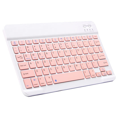 Ultra-Slim Bluetooth Keyboard Portable Mini Wireless Keyboard Rechargeable for Apple iPad iPhone Samsung Tablet Phone Smartphone iPadOS iOS Android (10 inch Black)