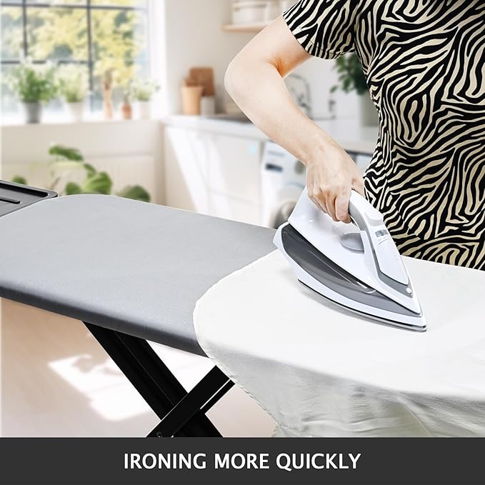 SheeChung Ironing Board Cover and Pad 19x51, Thick Cotton Cover, Scorch and