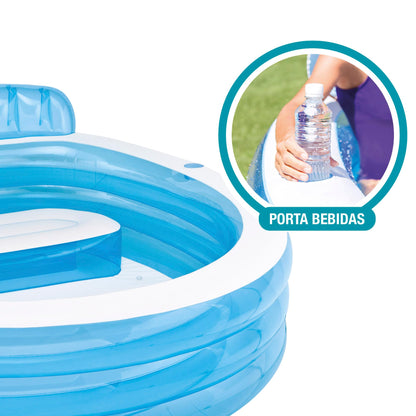 Intex 57190NP Swim Center Family Lounge Pool, 229 x 218 x 76 cm