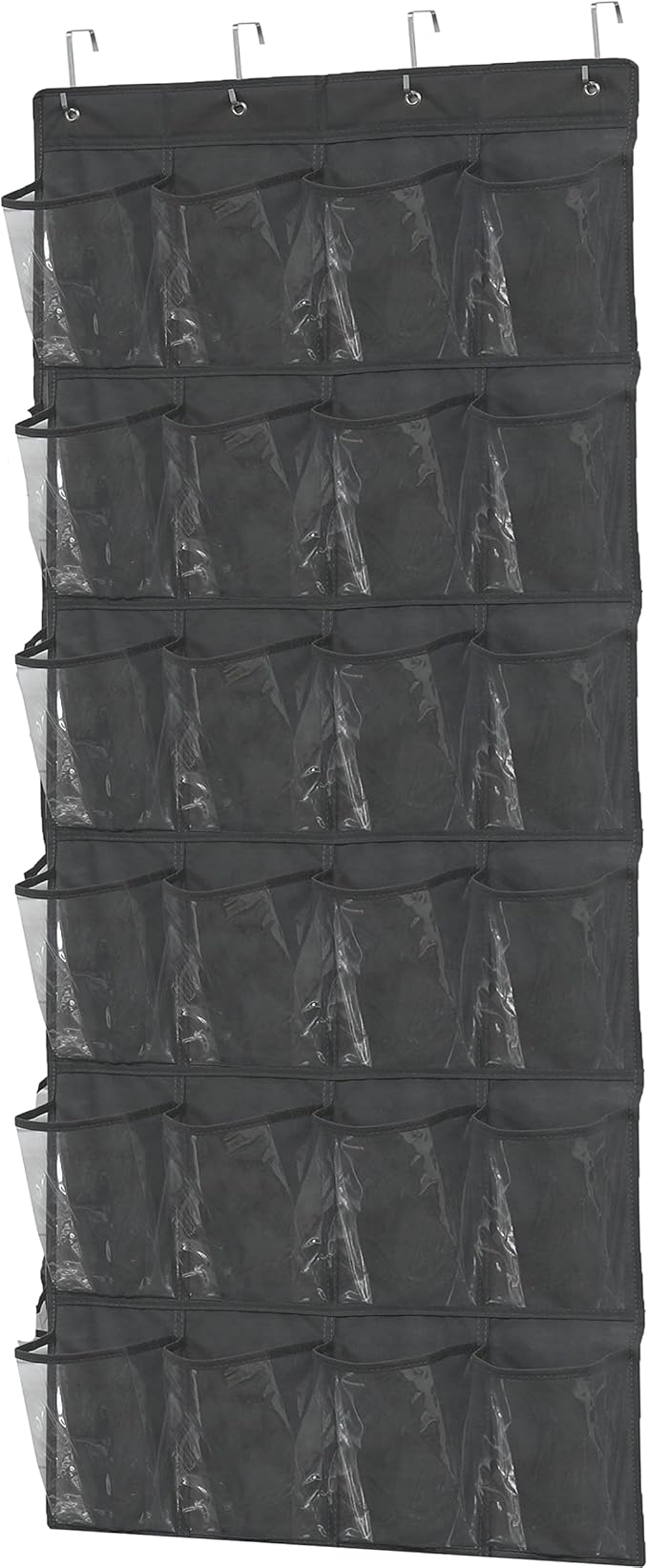 Simple Houseware 24 Pockets Large Clear Pockets Over The Door Hanging Shoe
