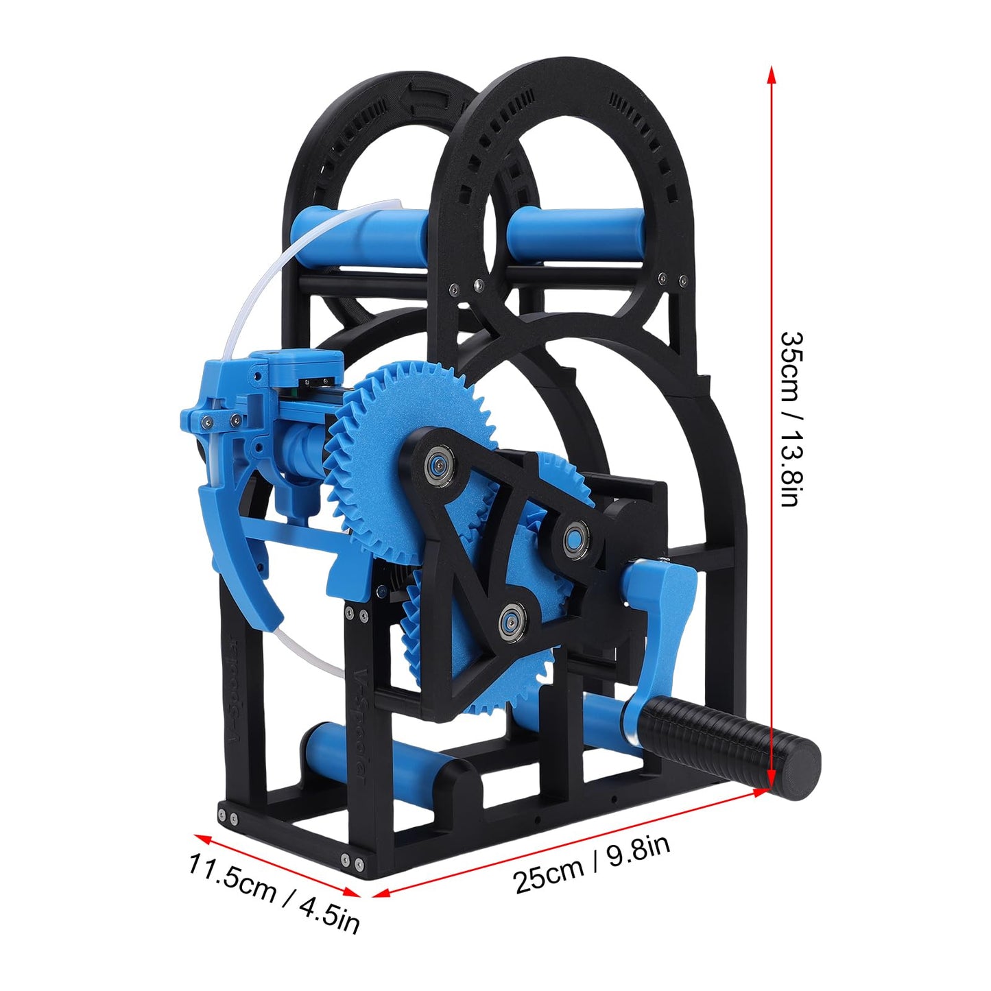 GOWENIC 3D Industrial Filament Respooler, Heavy Duty 3D Printer Spool Rewinder, Filament Spool Winder Extruder Machine, Welding Thread Winder with Smart Tension Control for 20cm
