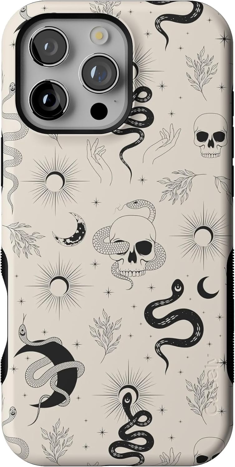 Casely iPhone 16 Pro Case | Fit Check | Neutral Checkerboard | Compatible with MagSafe | Bold Protective Design