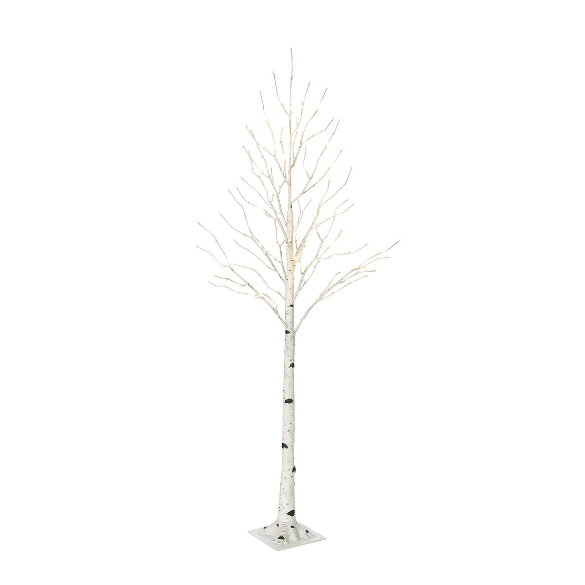 Hairui Lighted Birch Tree Plug in 4FT 72 LED White Twig Tree with Lights for Thanksgiving Christmas Room Decorations Indoor Outdoor