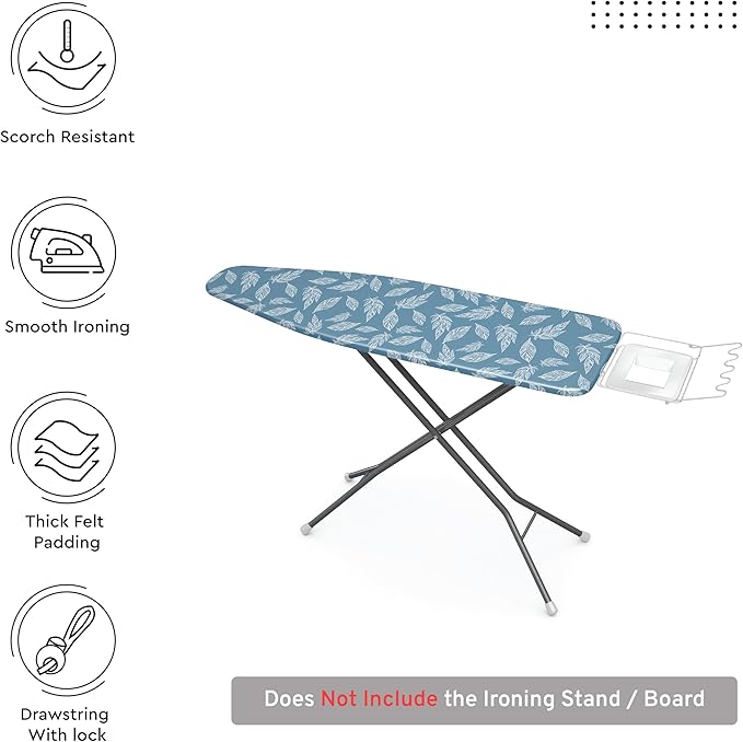 Encasa XO Ironing Board Cover and Pad 54"x18"
