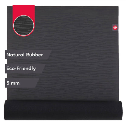 Manduka eKO Yoga Mat - 5mm Natural Rubber | Eco-Friendly | Soft Textured Surface| Natural Next-to-Skin Feel