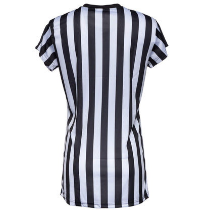 Murray Sporting Goods Women's Referee Shirt | Women's V-Neck Officials Jersey, Halloween Costume, or Waitress Uniform (Large)