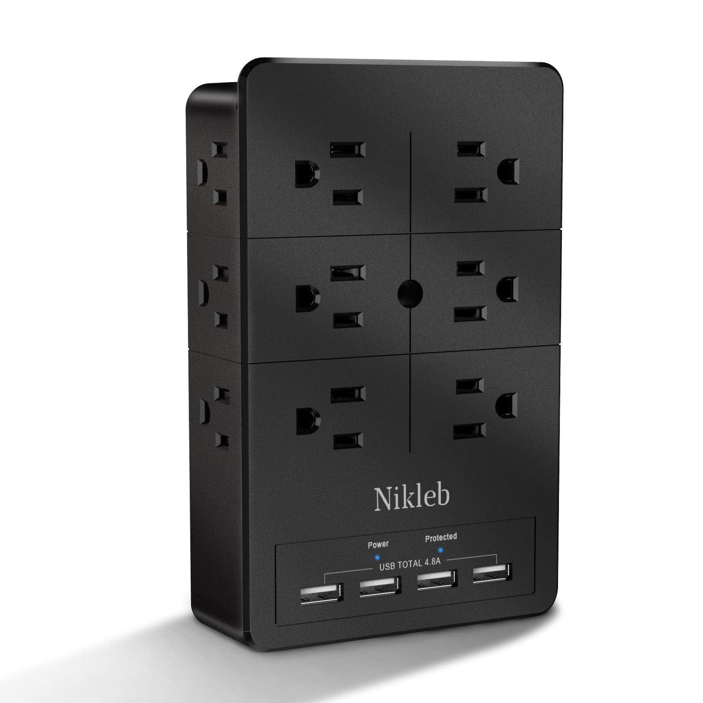 Power Strip 23 in 1, 20 Outlets Surge Protector Wall Mount with 2 USB+1 USB C Ports, Multi Plug Extension Cord 6ft Heavy Duty, Accessories for Gaming, Studio, Home, Office, Desk Organizers