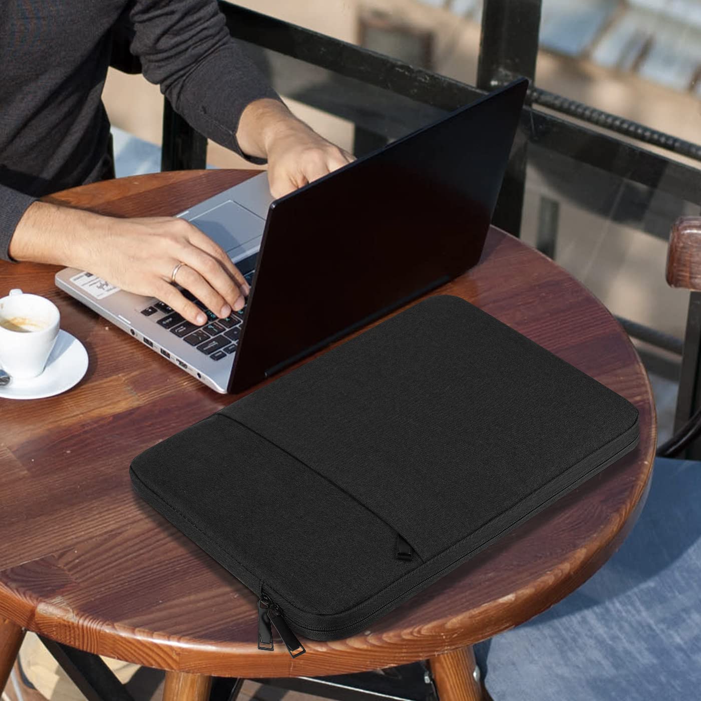 Chelory 13 14 Inch Laptop Sleeve Bag for 13 Inch MacBook Pro MacBook Air 14 inch MacBook Pro, 13.3 13.5 14 Inch Notebook Computer Ultrabook Shockproof Protective Cover iPad Tablet Carrying Case, Black