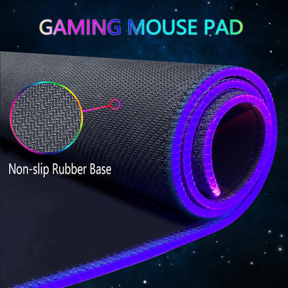 Armanza RGB Gaming Mouse Pad, Large Mousepad with Led Light, Gaming Accessories Keyboard Pad for Desk, Non-Slip Rubber Base Big Mouse Mat for Gamer, 31.5 X 11.8 Inch, Japanese Streets