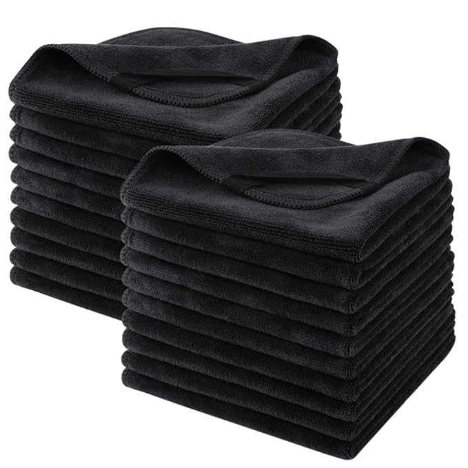 SINLAND Microfiber Facial Cloths Fast Drying Washcloth 12inch x 12inch
