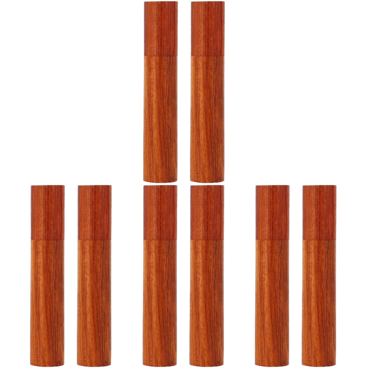 HOMSFOU Natural Incense Tube Storage Holder with Sealing Cover Portable Wooden Incense Stick Storage Tube for Home Decor and Travel Compact 4.92X3.30X0.82 Inch