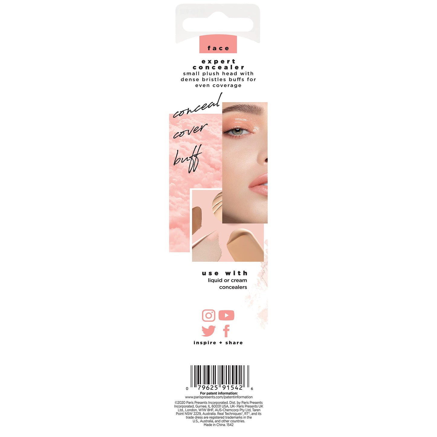 Real Techniques Matte & Merry Ultimate Blending 4 Piece Holiday Gift Set, Foundation Makeup Sponge, Dual-Sided Powder Puff, & 2 Makeup Brushes, Kitten Paw Brush, Stocking Stuffer, Limited Edition
