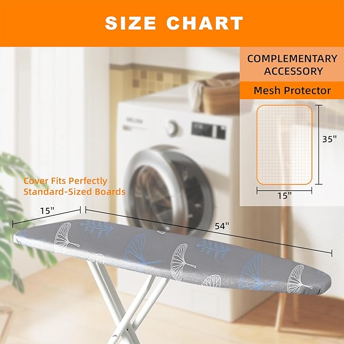 Ironing Board Cover 15x54 Inch- Standard Cotton Cover