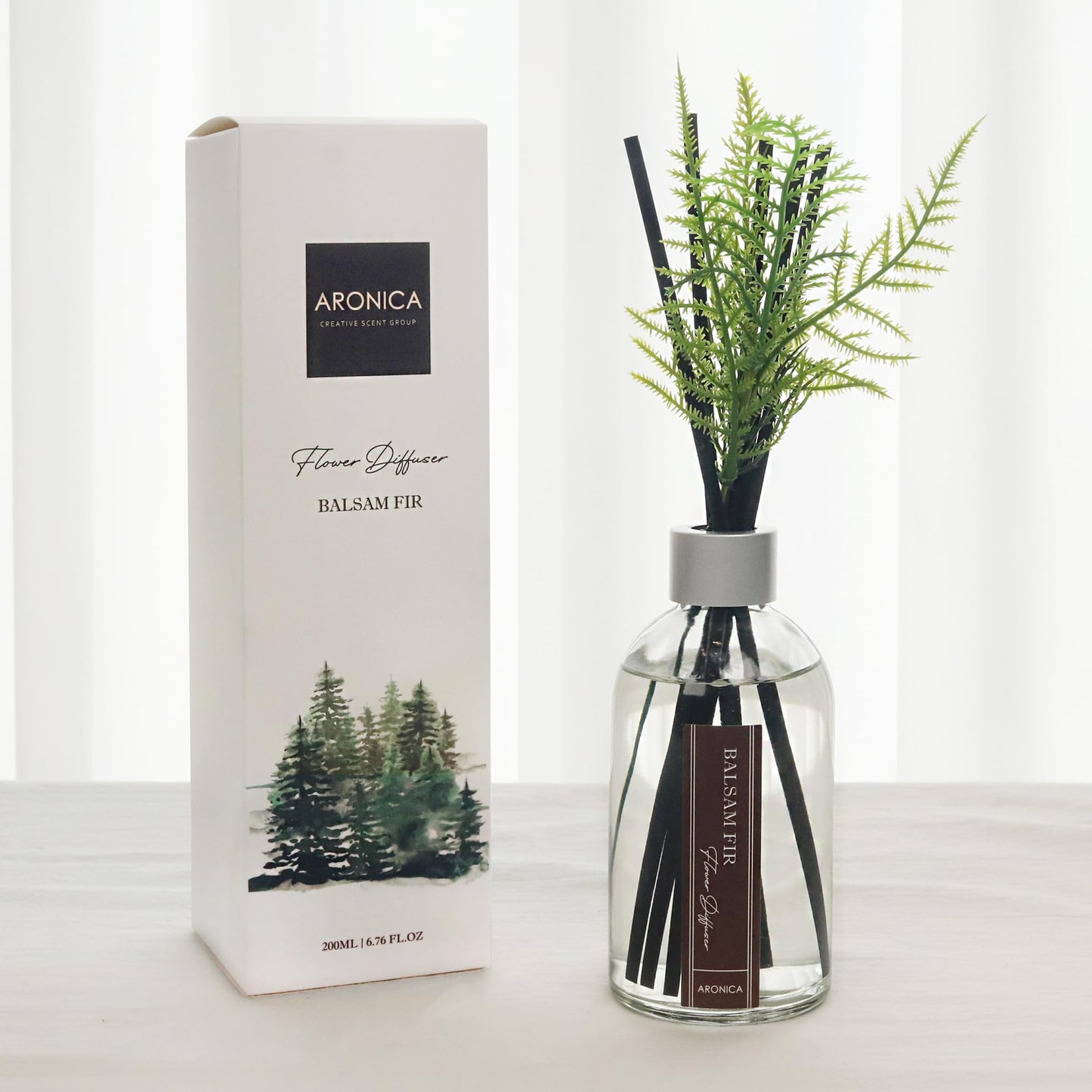 Aronica Modern Christmas Décor, Christmas Smells for House, Holiday Pine Aesthetic Diffuser, Simple Scents Evergreen Trees Boho, Cozy Office Decor for Holiday, Winter Bathroom Decor