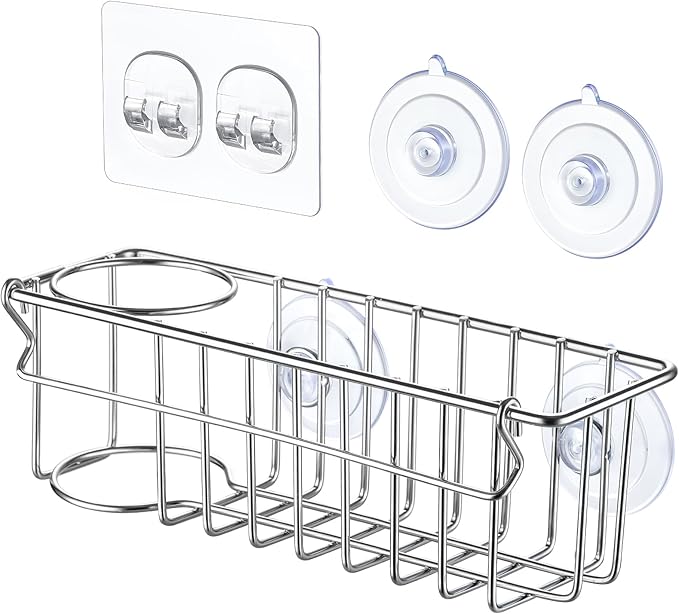 3-In-1 Sponge Holder for Kitchen Sink