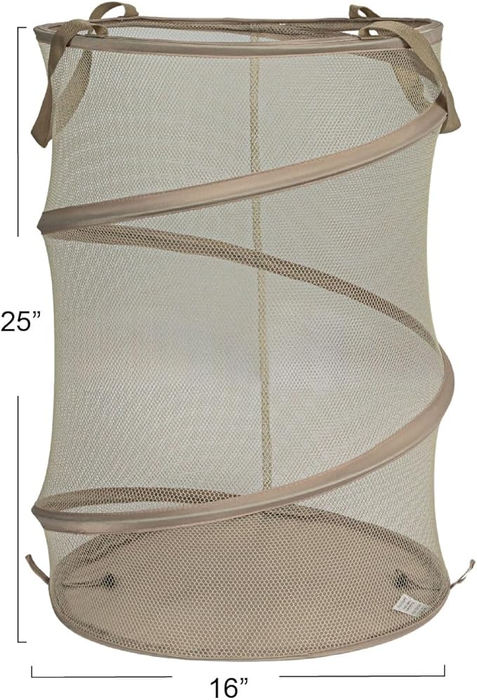 Household Essentials Pop-Up Mesh Laundry Hamper