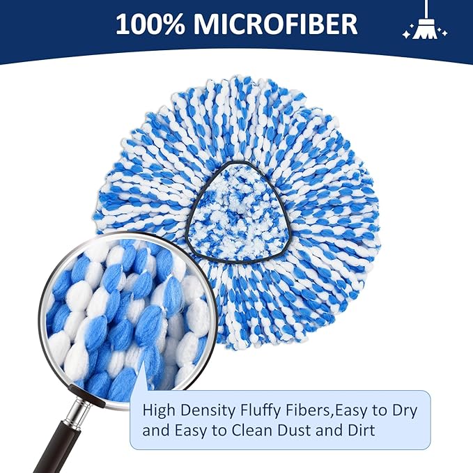 Spin Mop Head Replacements Compatible