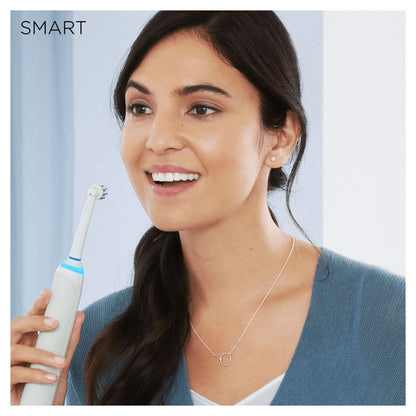 Oral-B Smart 6 Electric Toothbrushes For Adults, App Connected Handle, 3 Toothbrush Heads & Travel Case, 5 Modes, Teeth Whitening, 2 Pin UK Plug, 6000N