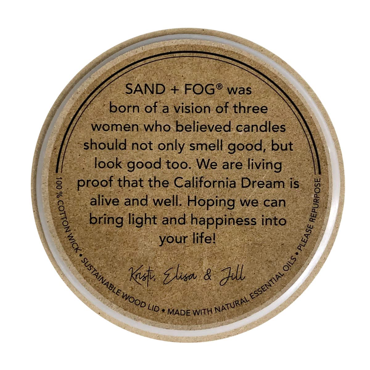 Sand + Fog Scented Candle - Sage & Sea Salt – Additional Scents and Sizes – 100% Cotton Lead-Free Wick - Luxury Air Freshening Jar Candles - Perfect Home Decor – 12oz, Sage Green