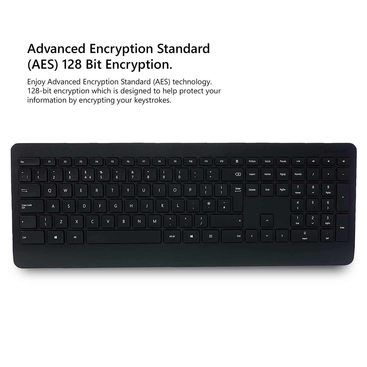 Microsoft Wireless Keyboard & Mouse, Desktop 900 Keyboard with USB for Windows or Mac Computers, Black