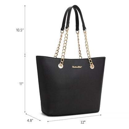 Montana West Tote Bag for Women Satchel Handbags, Ladies Top Handle Purse, B-black, M
