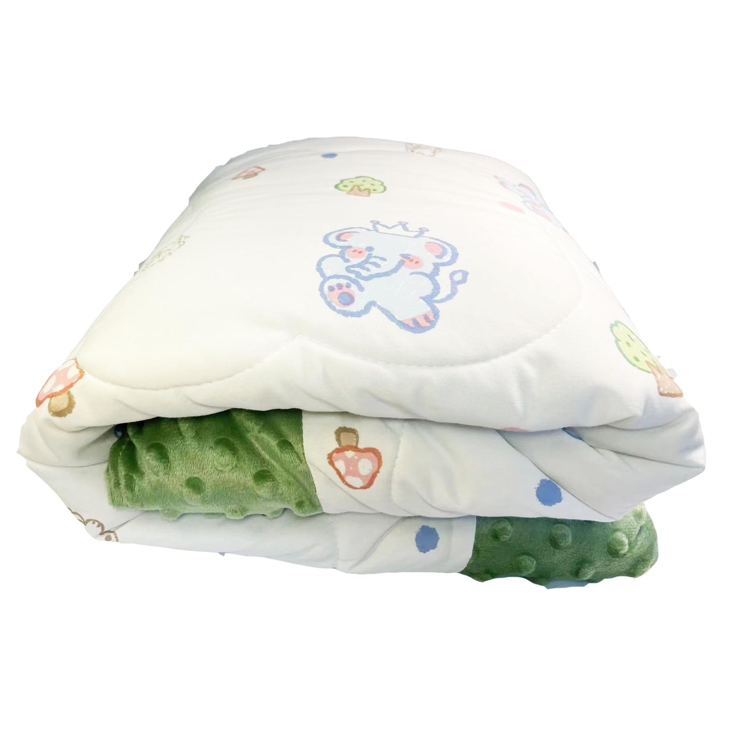 cutie pumpkin Toddler Comforter 47x59 Inch, Lightweight Down Alternative Quilted Blanket for Crib & Toddler Bed, Soft Minky Dots Baby Quilt, Machine Washable Year-Round Bedding