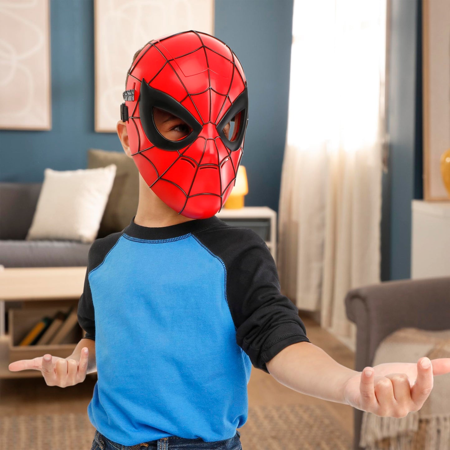 Marvel Spider-Man Glow FX Mask, Light-Up Role Play Toy, Super Hero Toys for Kids Ages 5+