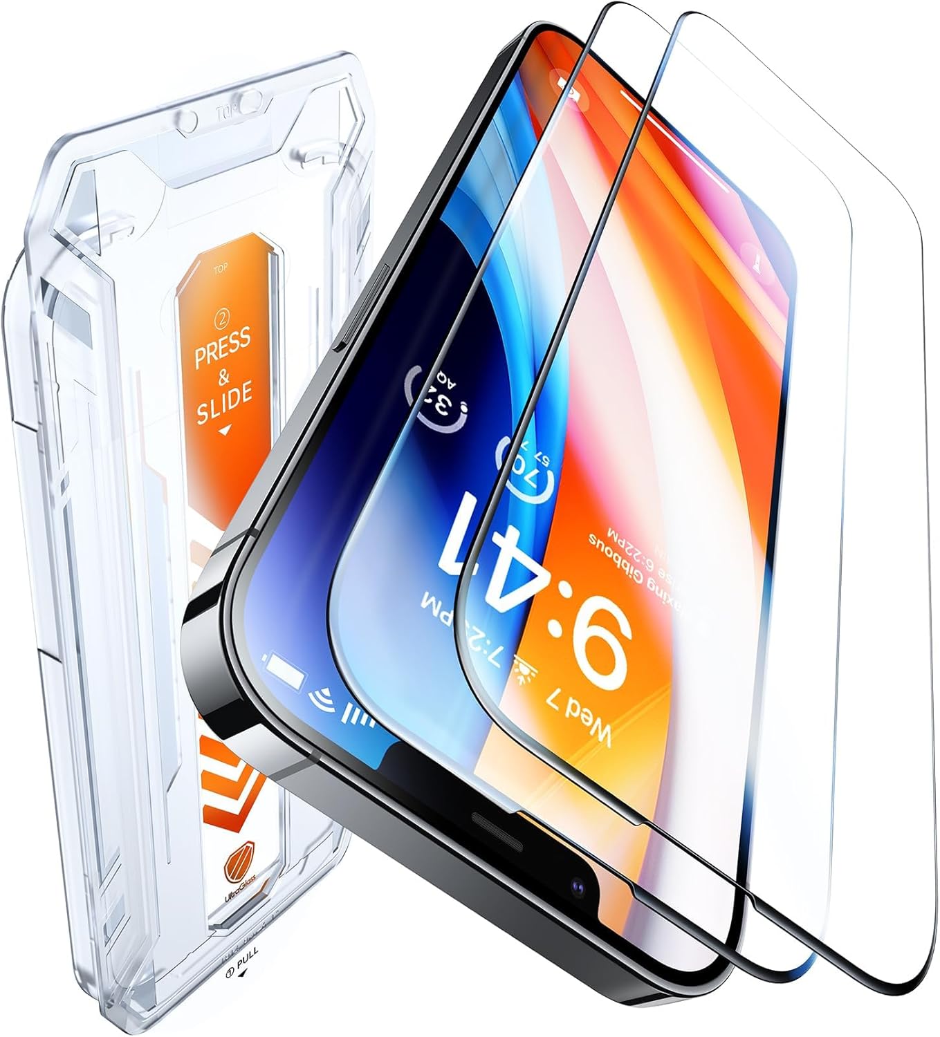 UltraGlass 9H+ Glass for iPhone 15 Pro Max Privacy Screen Protector [Invisible Privacy Armor] Screen Protector 15 Pro Max Tempered [Full Coverage & Longest Durable] 15 ProMax, 2 Pack