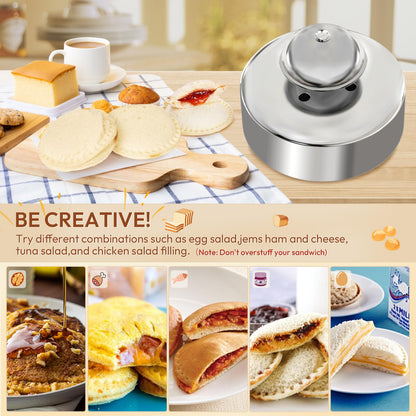 Sandwich Cutter, Sandwich Cutter and Sealer, Sandwich Maker, Peanut Butter and Jelly Sandwiches Tool/PBJ Cutter, Sandwich Maker for Kids, for Thanksgiving/Christmas Day