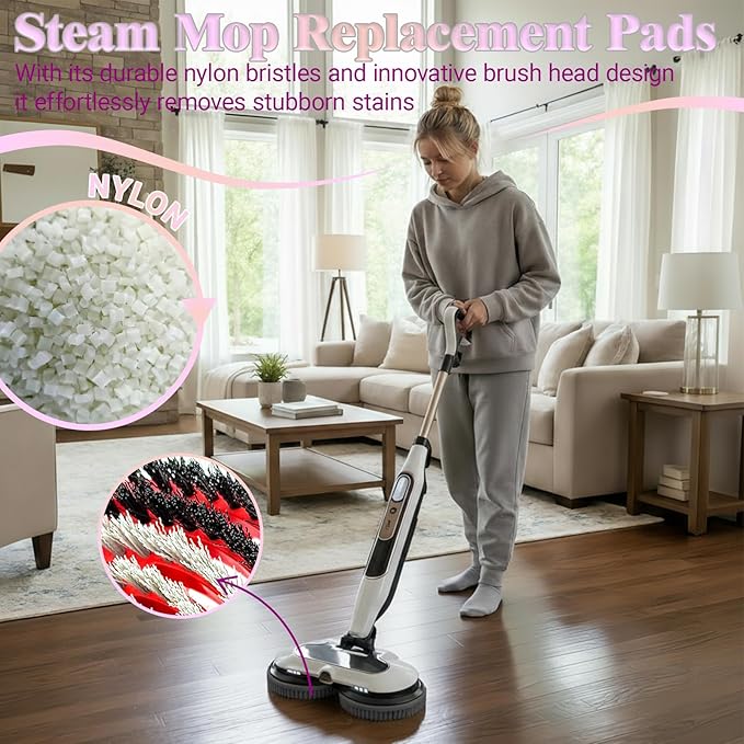 Steam Cleaner Mop Replacement Brush Heads