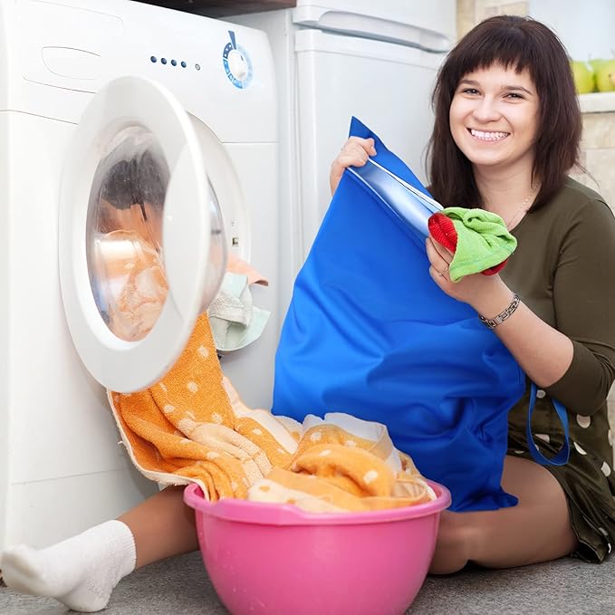 Shappy 2 Pcs Large Travel Laundry Bag Washable Waterproof Wet Dry Large Dirty