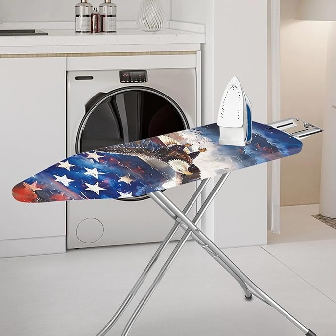 GLENLCWE American Flag Bold Eagle Ironing Board Cover, 54x15 inches, 4th of