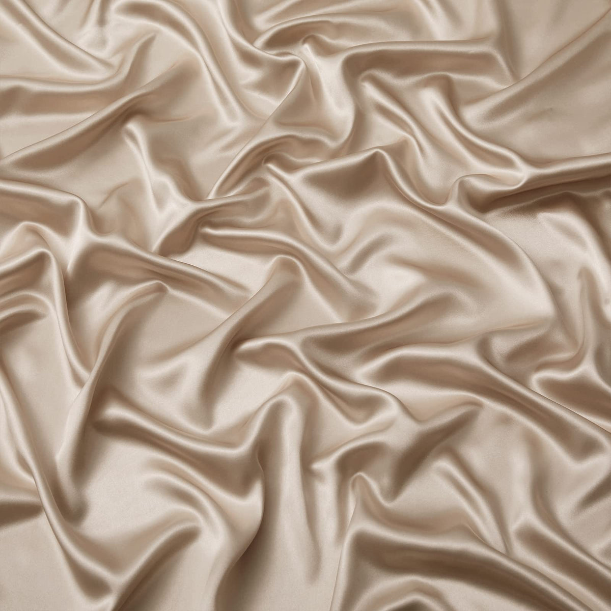 VACVELT 3pcs Extra Deep Pocket Satin Fitted Sheet Set Queen Bed Set, Beige Bottom Sheet Fit 18-24 Inch Deep Pocket Mattress, Silky Bedding Set Soft & Ultra Deep Fitted Sheet & 2 Pillowcase