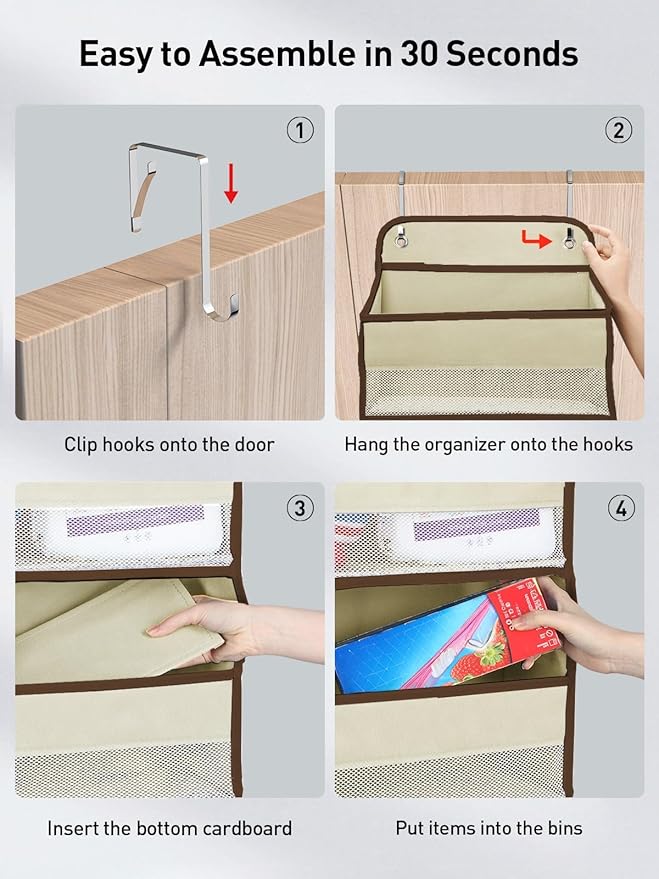 Yecaye 2 Pc Over the Door Organizer