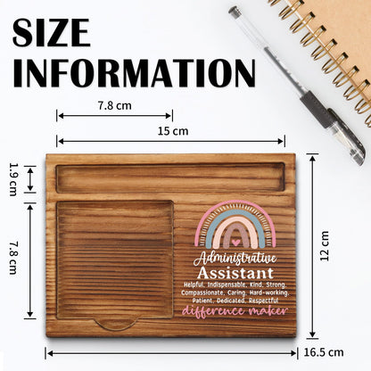 Administrative Assistant Sticky Note Holder, Administrative Assistant Office Decor Gifts, Administrative Assistant Thank You Appreciation Gifts for Women Self-Stick Note Pad Holders WPP11