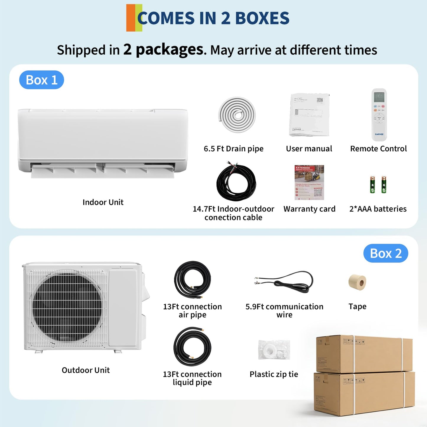 Mini Split 18000 BTU Air Conditioner & Heater, 21 SEER2 Energy Star, 208-230V, WiFi Smart APP & Alexa Compatible, Ultra Quiet Ductless AC Heating Cooling System for Rooms up to 1250 Sq. Ft.