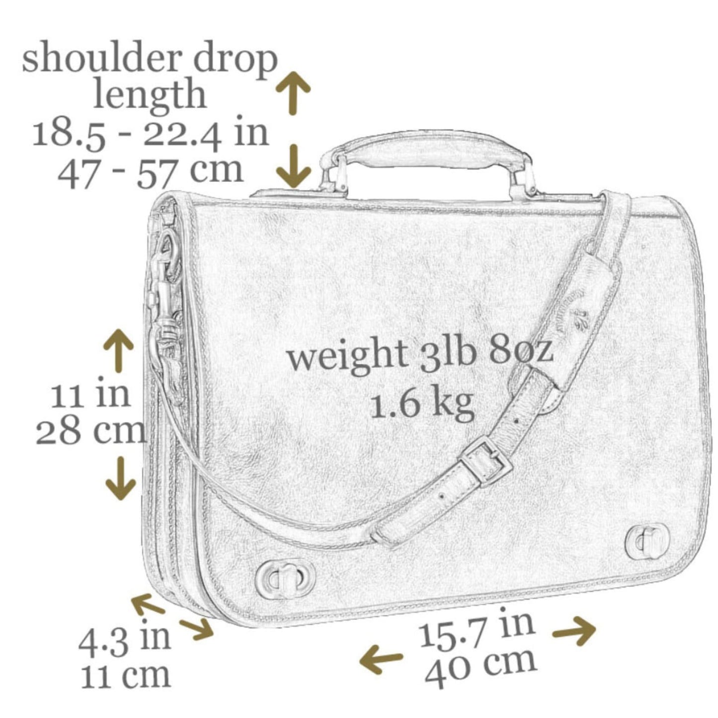 Time Resistance Hand Crafted Leather Messenger Shoulder Bag 15 Inch Laptop Briefcase Business Attache Black