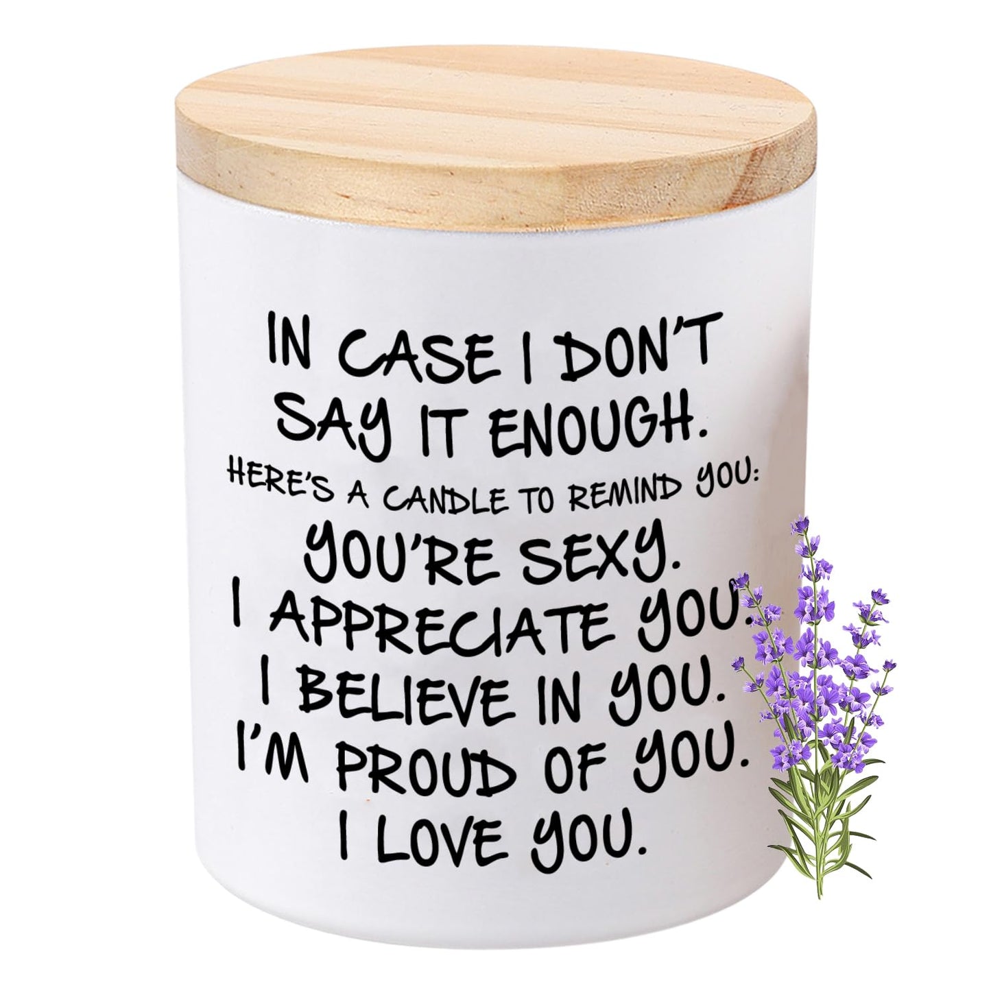 BFJLIFE Candles Gifts for Her Funny Novelty Unique Valentines Mothers Day Anniversary Birthday Christmas Gifts for Her Girlfriend Wife Women Stocking Stuffers Lavender Scented Soy Candle