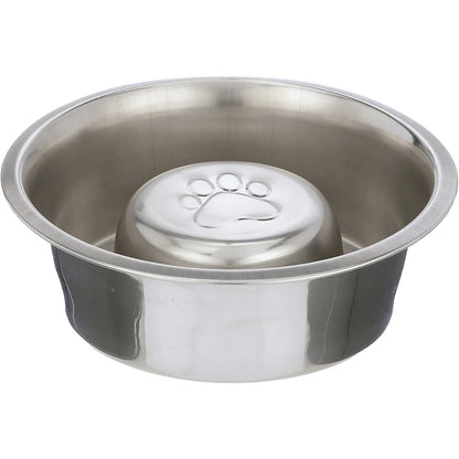 Neater Pet Brands Stainless Steel Slow Feed Dog Bowl for Fast Eating Large Breed, Metal Slow Feeder Dog Bowl Fits in Large Neater Feeders, for Puppy or Dogs (>40 lbs), 3 Cup Food Capacity