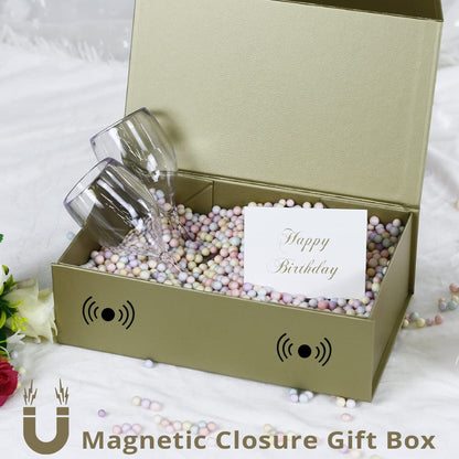 6 Pack Gift Boxes with Magnetic Lid 12" X 6" X 4" for Presents,Luxury for Gift Packaging, Bridesmaid Gifts Boxes, Magnetic Gift Box for Gifts,Birthday Gift Boxes,Christmas Gift Boxes
