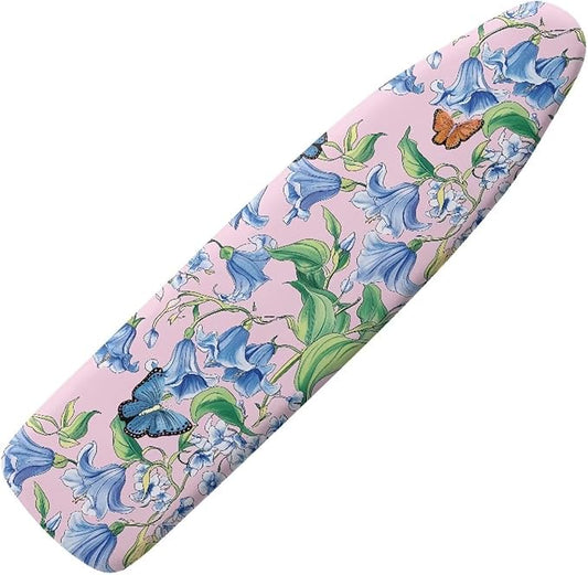 Blue Flower Butterfly Ironing Board Cover and Pad Standard Ironing Board Cover