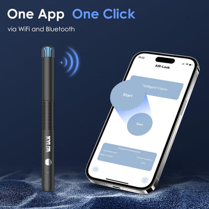 Xylla Ear Wax Removal Kit with 1920P HD Camera Wireless Otoscope Earwax Cleaner with 12 PCS Ear Spoons & 6 LED Lights Earwax Remover Tool Portable Type-C Rechargeable for iPhone iPad Android (Black)