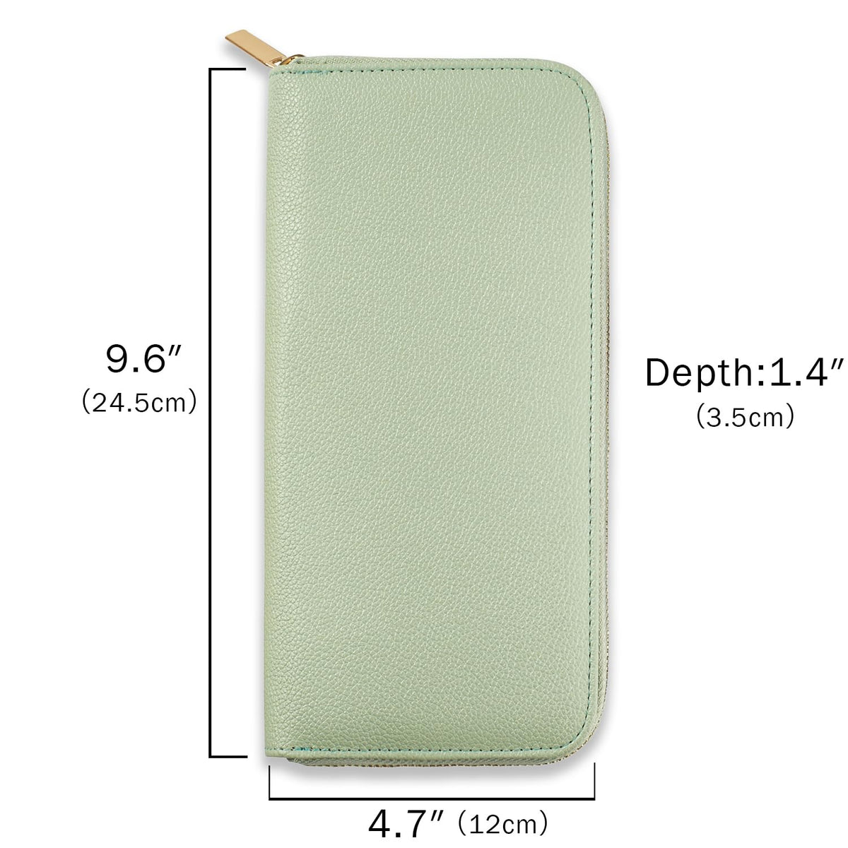 FEMIECHO Travel Jewelry Organizer Case - for Tangle-Free Necklaces, Earrings, Rings, Bracelets Storage, Travel Essentials, Fashion Portable Jewelry Travel bags for Women - Medium Macaron Green