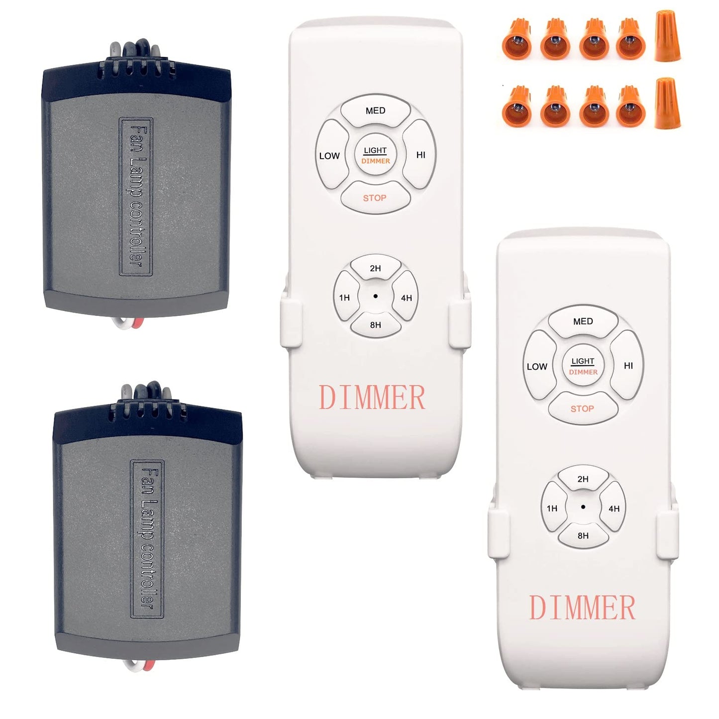Universal Smart WiFi Ceiling Fan Remote Control Kit, Compatible with Alexa, Google Assistant and Smart Life App, No Hub Required DIMMER