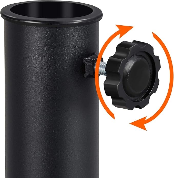 Yaheetech 22 lbs Heavy Duty Outdoor Umbrella Base 18" Round Patio Umbrella Stand Market Umbrella Base for Garden & Lawn, Black